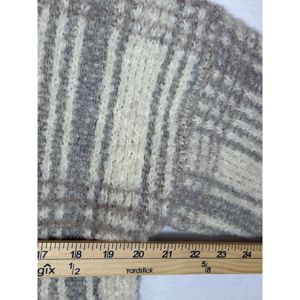 Sundance Plaid Turtleneck Sweater Women Size S Merino Wool Blend Cozy Warm - Picture 3 of 7